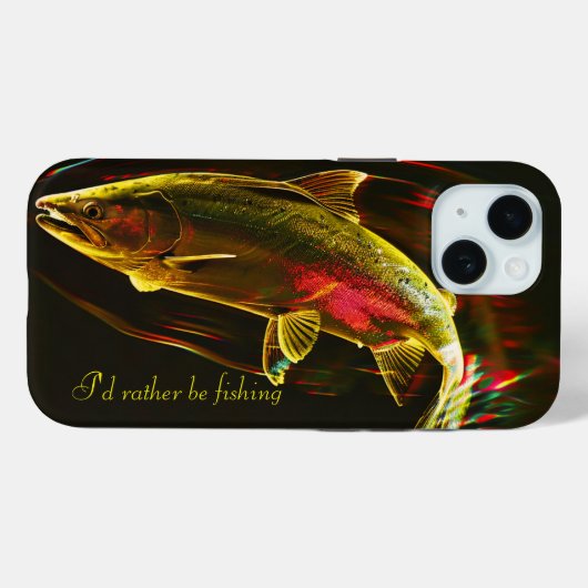 Coques Case-Mate iPhone Je préférerais pêcher (Verso (horizontal))