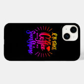 Coques Case-Mate iPhone Je prendrai un café avec mon soleil (Verso (horizontal))