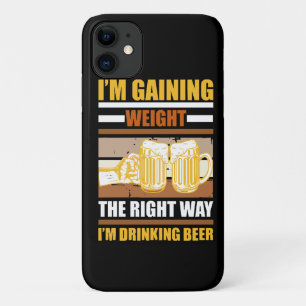 Case-Mate iPhone Case Je prends du poids de la bonne façon Je bois de la