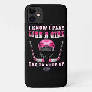 Case-Mate iPhone Case Je sais que je joue comme une fille, essayez de su