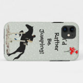 Coques Case-Mate iPhone Je sauterais plutôt ! Cheval (Dos (Horizontal))