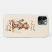 Coques Case-Mate iPhone Je Sens L'Automne - Brute Rustique & Tournesol (Dos (Horizontal))