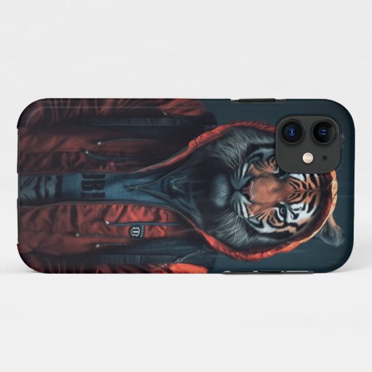 Coques Case-Mate iPhone Je serai toujours un tigre (Dos (Horizontal))