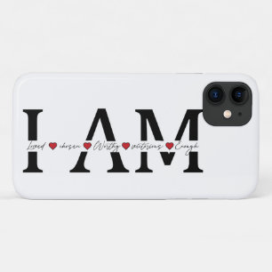 Case-Mate iPhone Case Je suis aimé, choisi, digne, victorieux, suffisant