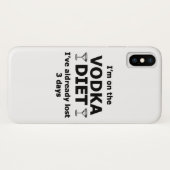 Coques Case-Mate iPhone Je suis au régime vodka (Dos (Horizontal))