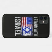 Coques Case-Mate iPhone Je suis avec Israël (Dos (Horizontal))