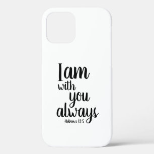 Case-Mate iPhone Case Je Suis Avec Toi Toujours Un Verbe Chrétien Blanc