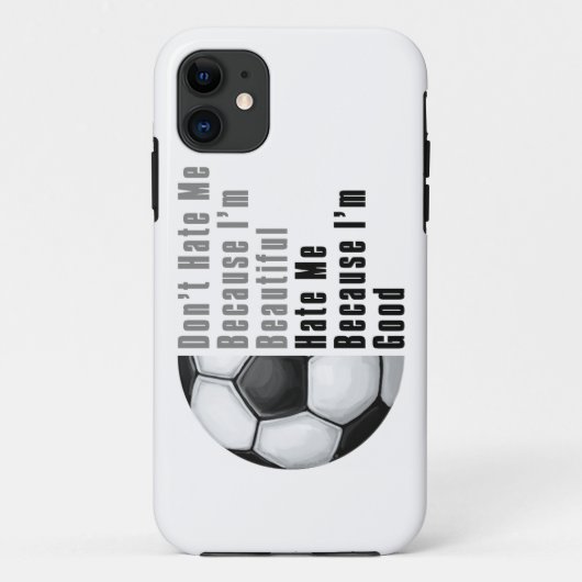 Coques Case-Mate iPhone Je Suis Beau Je Suis Bon Soccer Ball (Dos)