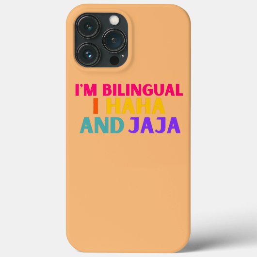 Coques Case-Mate iPhone Je suis bilingue I haha et jaja Funny Espagnol (Verso)