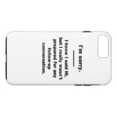 Coques Case-Mate iPhone Je suis désolé. (Dos (Horizontal))