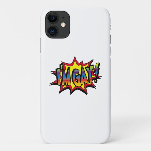 Coques Case-Mate iPhone Je suis Gay Burst (Dos)