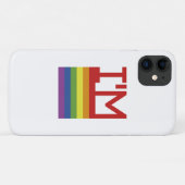 Coques Case-Mate iPhone Je suis gay| Indicateur Rainbow (Dos (Horizontal))