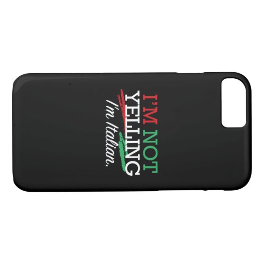Coques Case-Mate iPhone Je suis Italien (Dos (Horizontal))