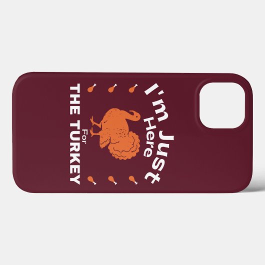Coques Case-Mate iPhone Je suis juste ici pour l'Humour turc Thanksgiving (Verso (horizontal))