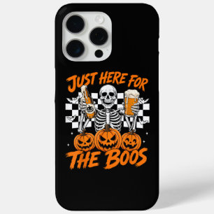 Coque iPhone 15 Pro Max Je suis juste là pour le squelette d'Halloween Boo