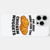 Coques Case-Mate iPhone Je suis juste là pour les nuggets de poulet (Verso (horizontal))
