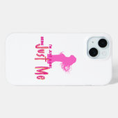 Coques Case-Mate iPhone je suis juste une fille (Verso (horizontal))