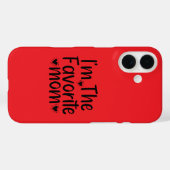 Coques Case-Mate iPhone Je suis la mère préférée (Verso (horizontal))