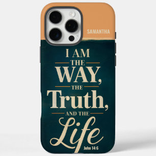 Coques iPhone 16 Pro Max Je suis la voie de la vérité la vie Vintage chréti