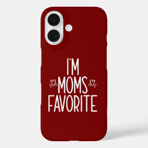 Coques iPhone 16 Je suis le préféré de maman