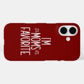 Coques Case-Mate iPhone Je suis le préféré de maman (Verso (horizontal))
