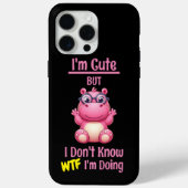 Coques Case-Mate iPhone Je suis mignon, mais WTF je fais (Verso)