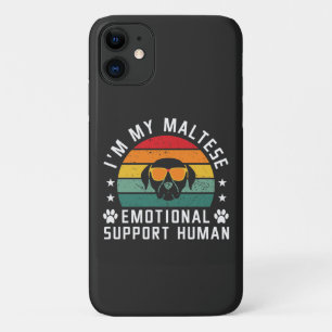 Case-Mate iPhone Case Je suis mon chien maltais soutien émotionnel humai