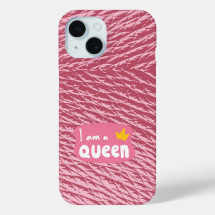 Coque Pour iPhone 15 JE SUIS REINE / LightPink