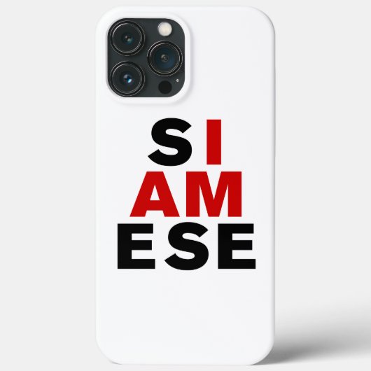 COQUES Case-Mate iPhone JE SUIS SIAMESE (Verso)