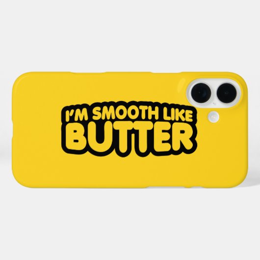 Coques Case-Mate iPhone Je suis Smooth Like Butter (Verso (horizontal))