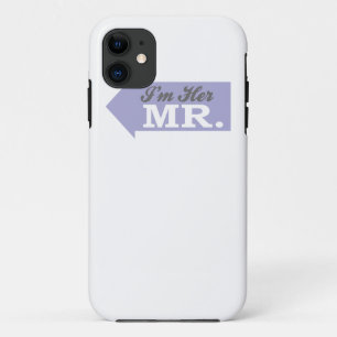 Coques Pour iPhone Je suis son M. (la flèche violette)
