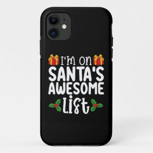 Case-Mate iPhone Case Je suis sur la liste géniale du Père Noël Nice Nau