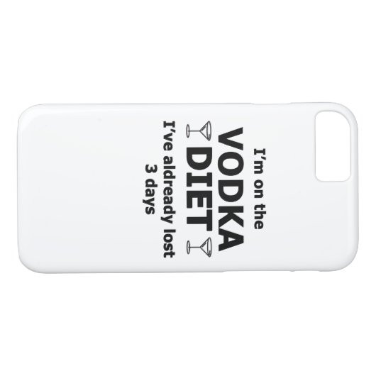 Coques Case-Mate iPhone Je suis sur la vodka Diet (Dos (Horizontal))