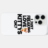 COQUES Case-Mate iPhone JE SUIS TOQUÉ DES CHATS OK (Verso (horizontal))