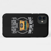 Coques Case-Mate iPhone Je suis un aide en autobus scolaire drôle Retour à (Dos (Horizontal))