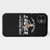 Coques Case-Mate iPhone Je Suis Un Avocat Du Futur (Dos (Horizontal))