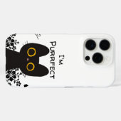 Coques Case-Mate iPhone Je suis un chat noir mignon parfait (Verso (horizontal))