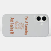 Coques Case-Mate iPhone Je suis un Lemming et l'amour Dessin Texte en Brow (Verso (horizontal))