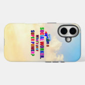 Coques Case-Mate iPhone "Je suis un travailleur social" super-héros (Verso (horizontal))