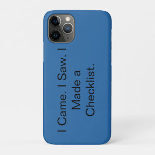 Case-Mate iPhone Case Je suis venu. J'ai vu. J'ai fait une liste de cont