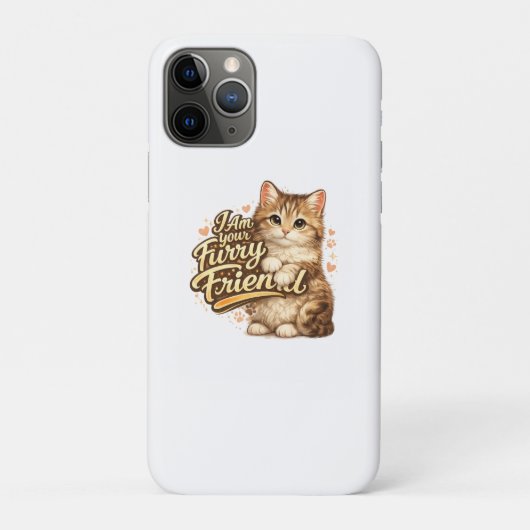 Coques Case-Mate iPhone Je suis votre ami à fourrure Conception de chat (Dos)