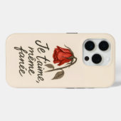 Coques Case-Mate iPhone Je T’aime Wilted Rose (Verso (horizontal))