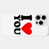 Coques Case-Mate iPhone Je T'Aime (Verso (horizontal))