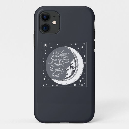 Coques Case-Mate iPhone Je t'aime à la lune et au dos (Dos)