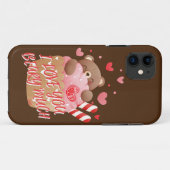 Coques Case-Mate iPhone JE T'AIME BEAUCOUP TRÈS MARRANT valentin drôle (Dos (Horizontal))