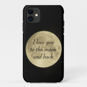 Coque Case-Mate Pour iPhone Je t'aime dans le moona et le cas arrière de