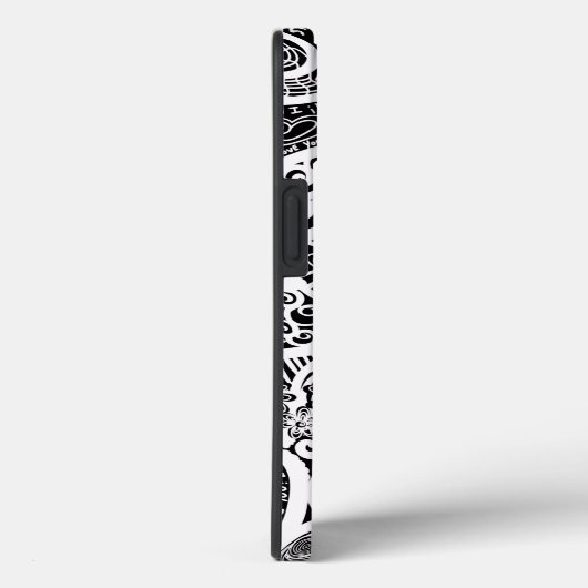 Coques Case-Mate iPhone Je T'Aime Design D'Art Abstrait Scratch (Verso / Droite)