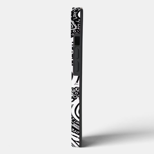 Coques Case-Mate iPhone Je T'Aime Design D'Art Abstrait Scratch (Verso / Gauche)