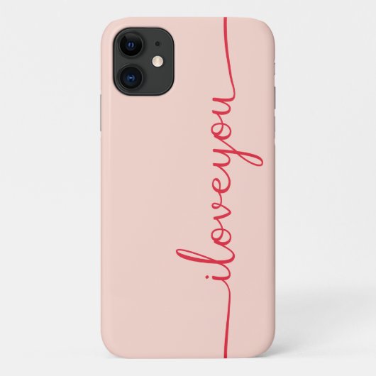 Coques Case-Mate iPhone Je t'aime en rouge (Dos)