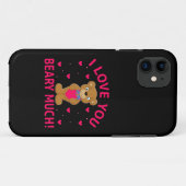 Coques Case-Mate iPhone Je T'Aime Faire Beaucoup De Teddy Bear (Dos (Horizontal))
